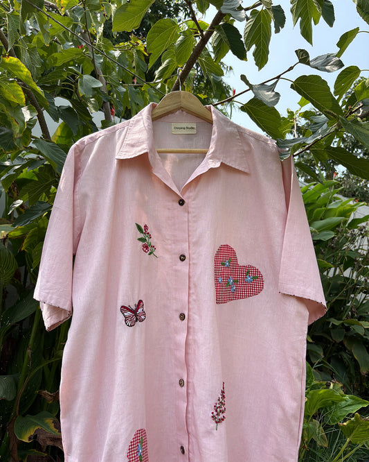 Sweetheart Stroll Shirt Dress