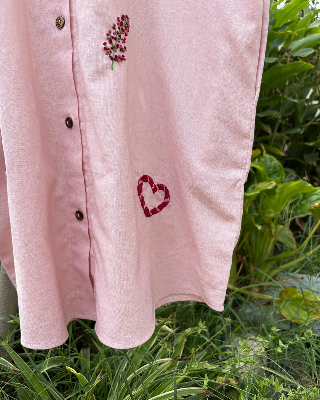 Sweetheart Stroll Shirt Dress