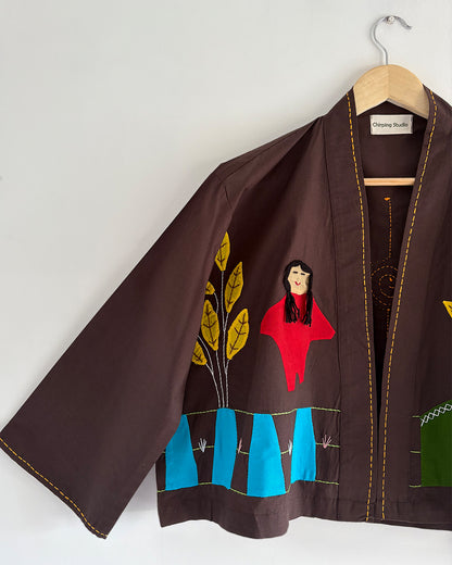 Hittin' Nostalgia Appliqué Shrug