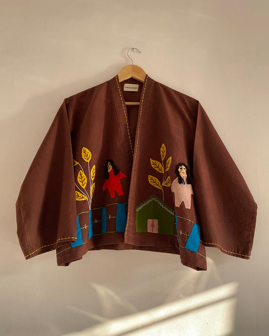 Hittin' Nostalgia Appliqué Shrug