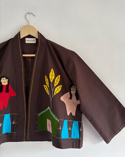 Hittin' Nostalgia Appliqué Shrug