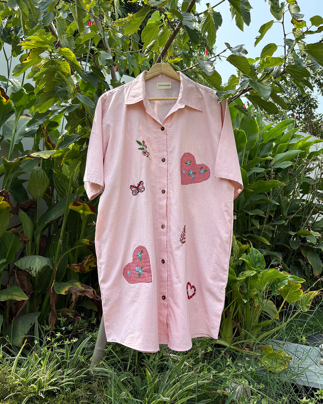 Sweetheart Stroll Shirt Dress