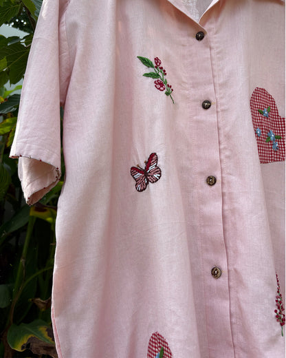 Sweetheart Stroll Shirt Dress