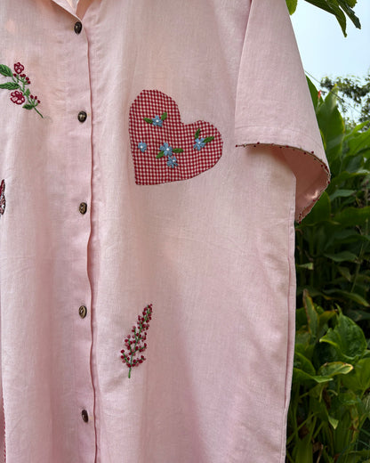 Sweetheart Stroll Shirt Dress