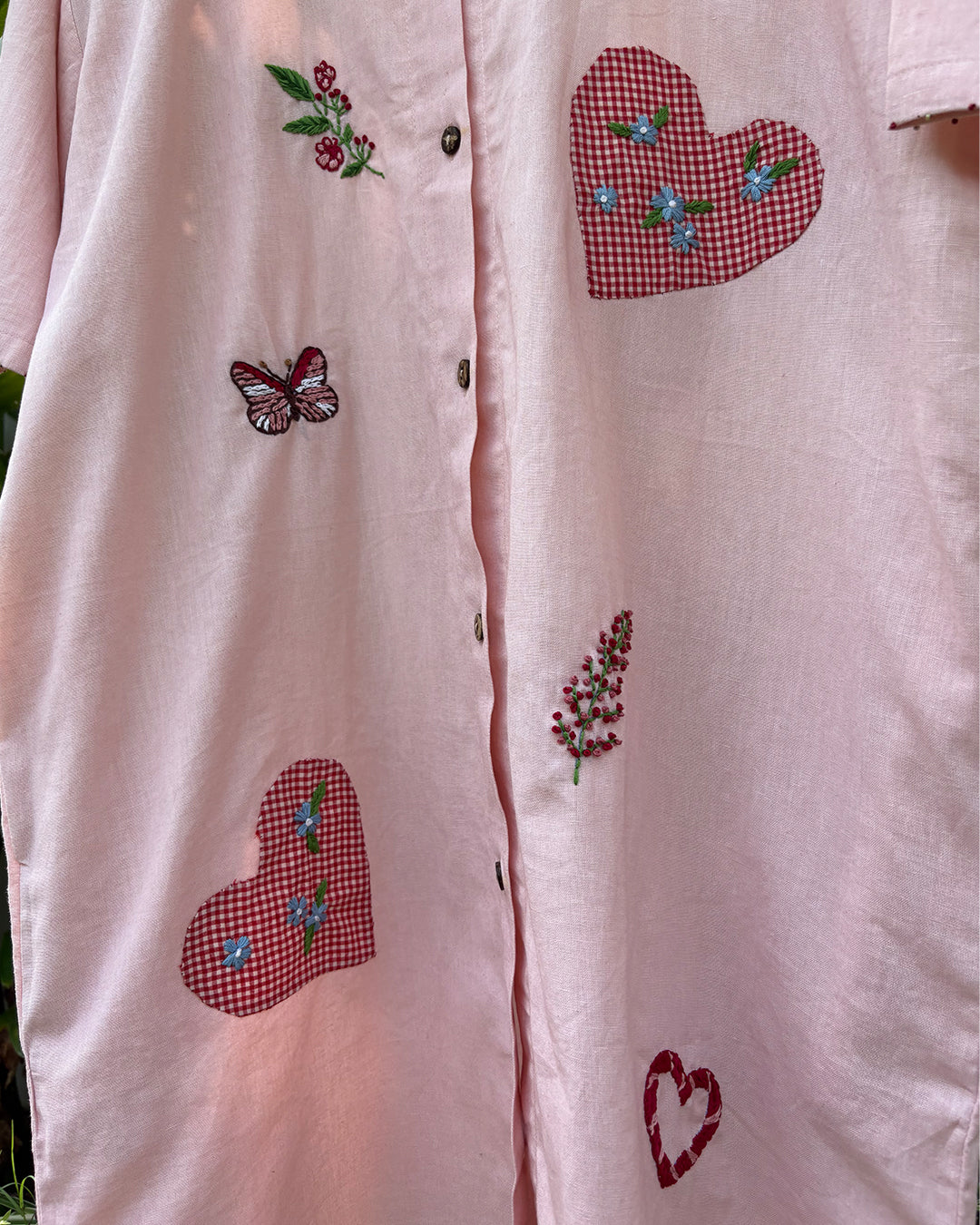 Sweetheart Stroll Shirt Dress