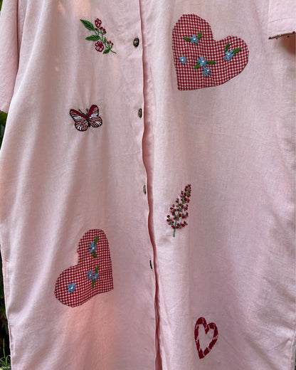 Sweetheart Stroll Shirt Dress