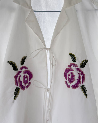 Rosette Pixels Tie-up Top