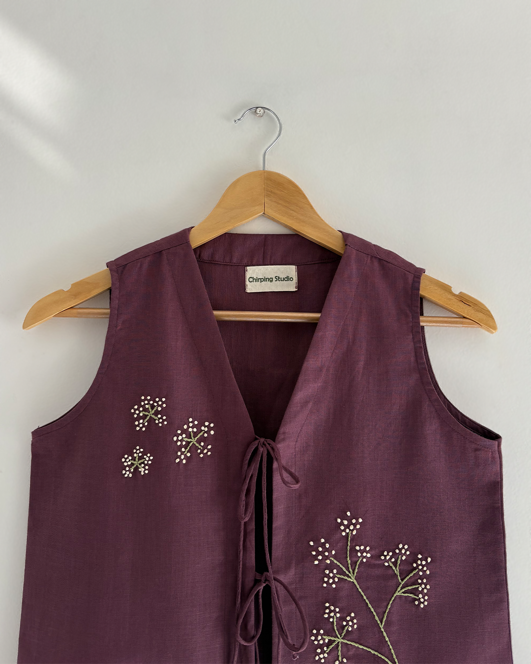 Plum Tie-Up Top