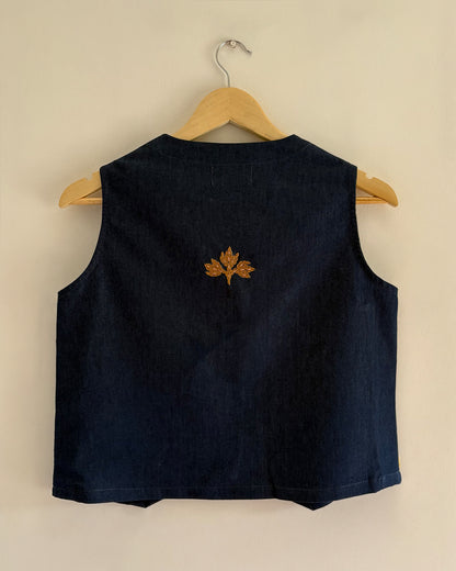 Twin Sparrow Denim Vest