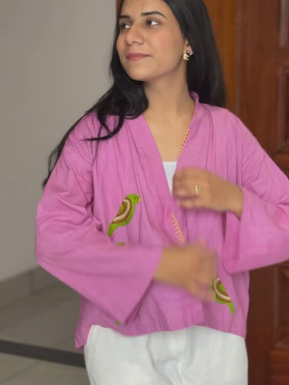 Sittin' Pretty Appliqué Shrug